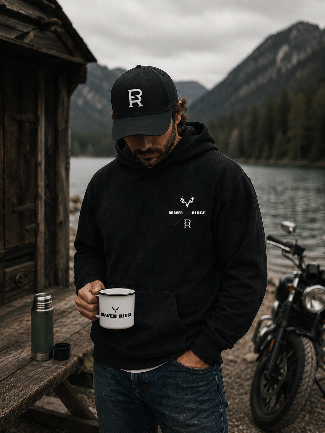 Mann mit Hoodie